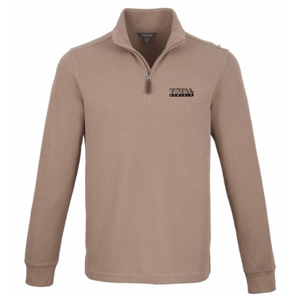 Mens Hudson Eco Knit Quarter Zip