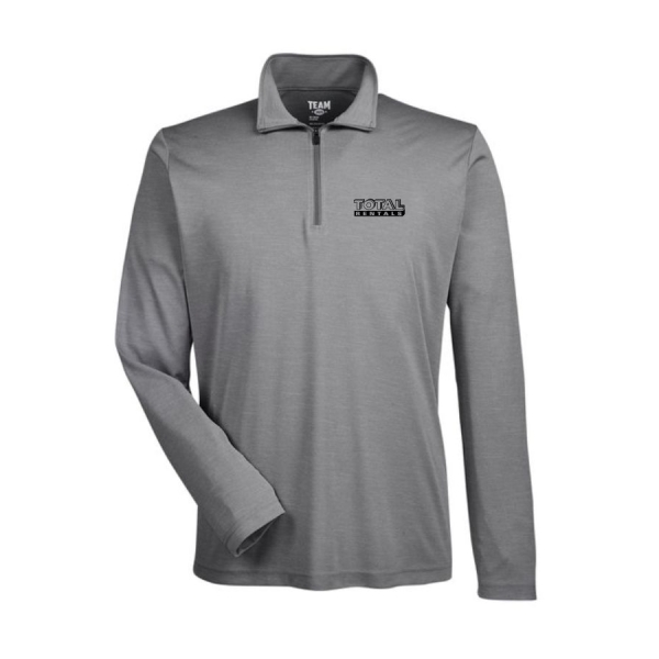 Mens Heather Performance Quarter Zip
