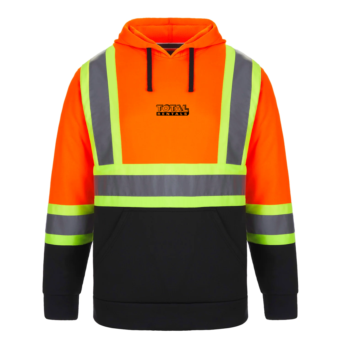 Adult Long Haul Hi-Vis Pullover Hooded Sweatshirt